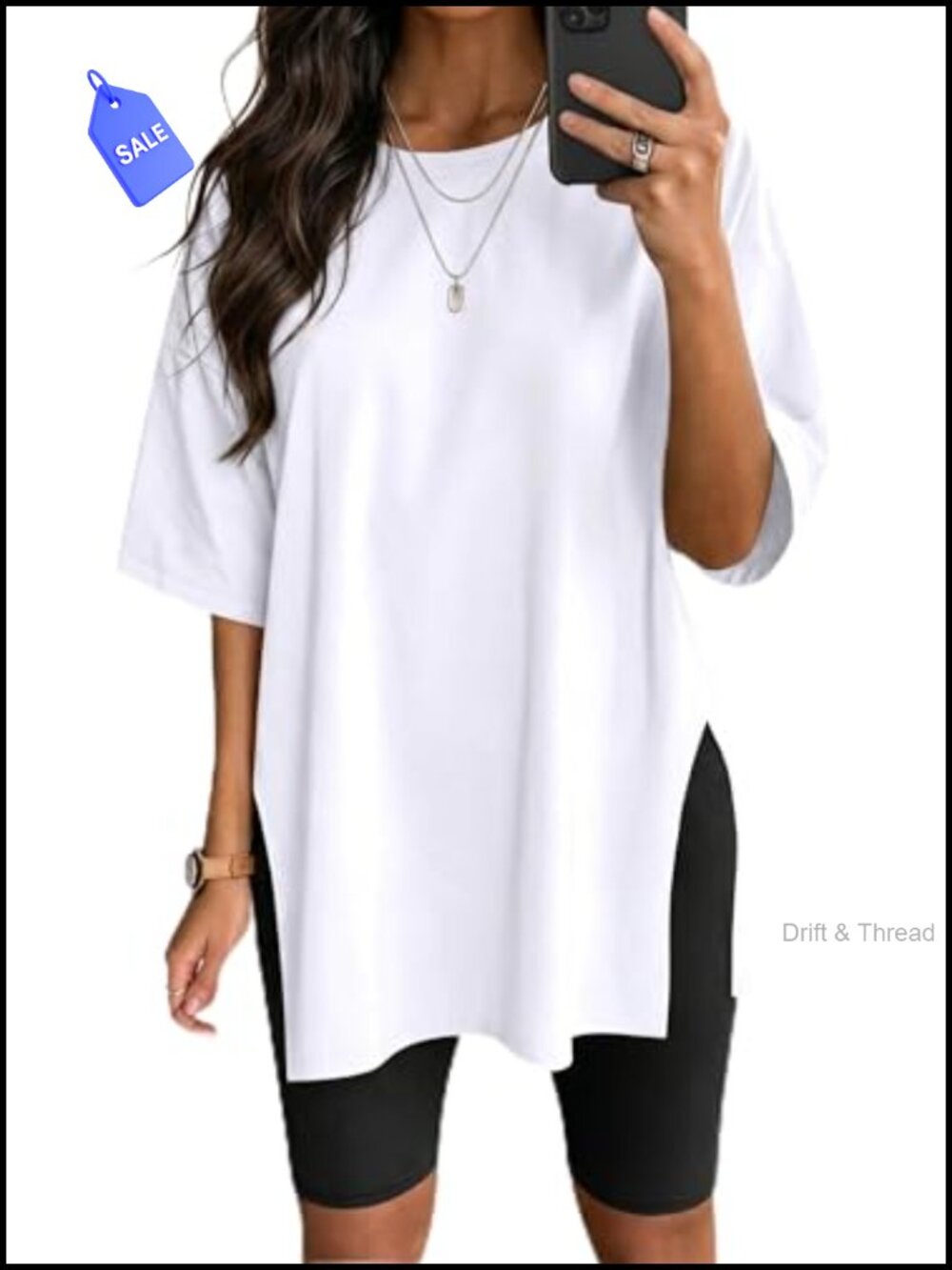 Women's Oversized Short Sleeve Crew Neck Workout T-Shirt Loose Fit